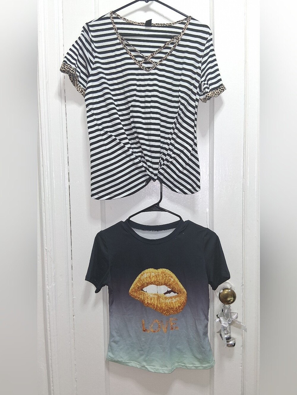 2 Women’s Tops Bundle SHEIN Size S + LOVE Tee L/XL